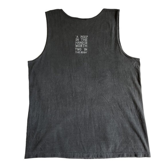 Comfort Colors gray peep tank top sz M - Picture 2 of 11